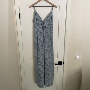 Davi & Dani Blue Floral Jumpsuit